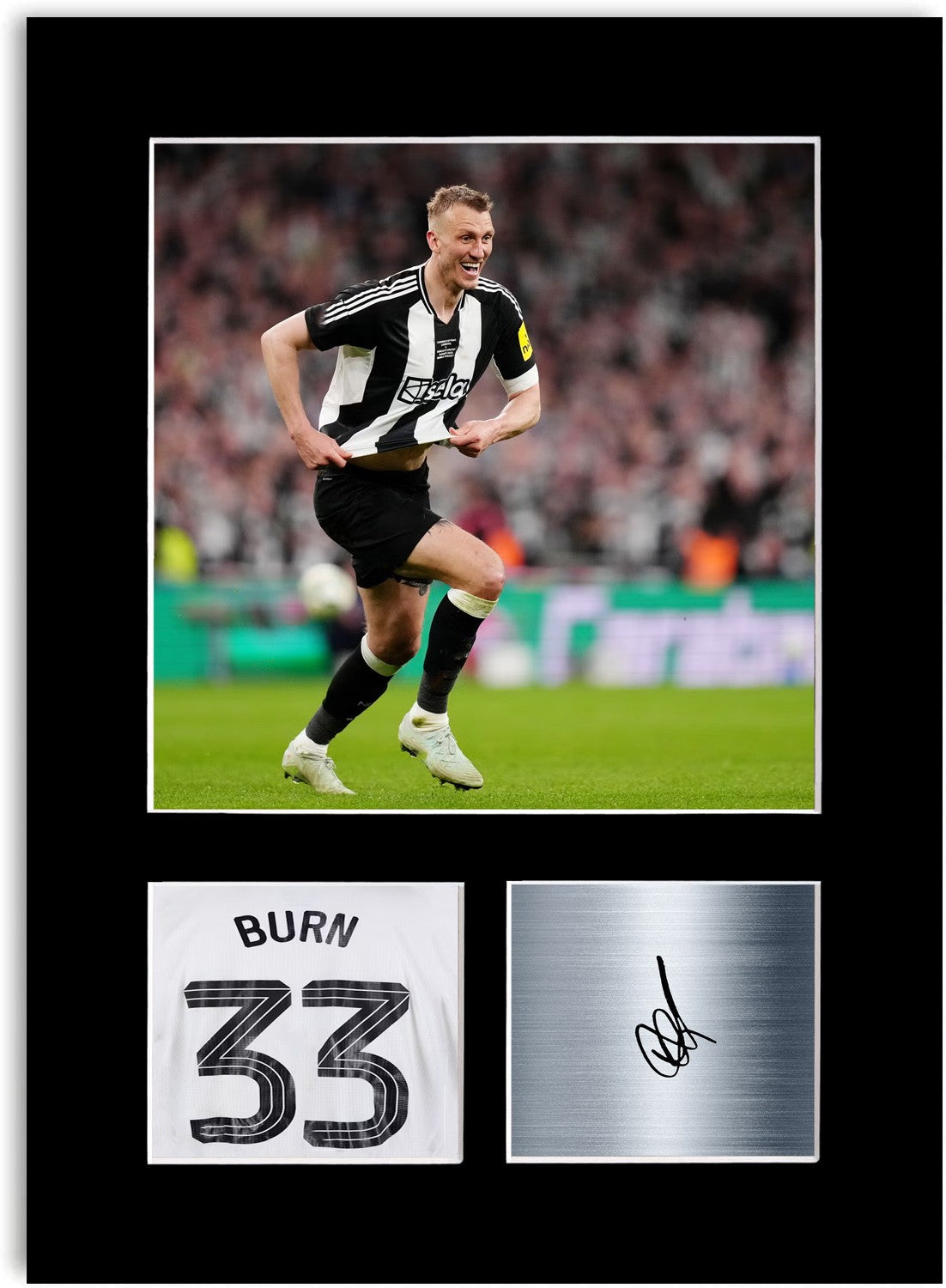 Dan Burn Football Player Poster Signed Photo Display Mount Print A4 Gift