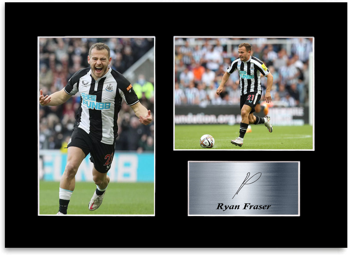 Ryan Fraser Newcastle Poster Printed Signed Autograph Photo Display Mount A4