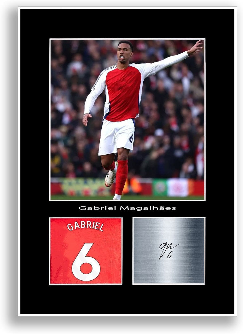 Gabriel Magalhaes Football Player Poster Signed Print Photo Wall Art Gift Idea