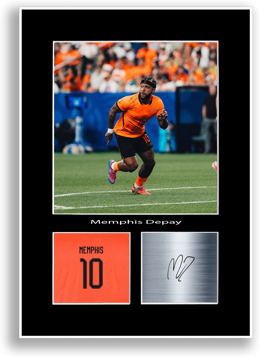 Memphis Depay Netherlands 2026 Poster Signed Print Photo Wall Art Gift