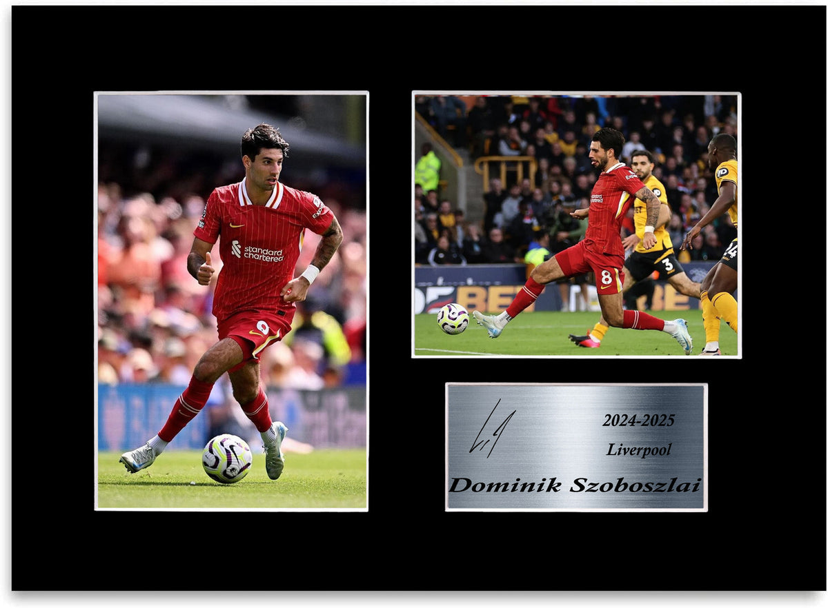 Dominik Szoboszlai Liverpool Player mounted display by LJW Prints