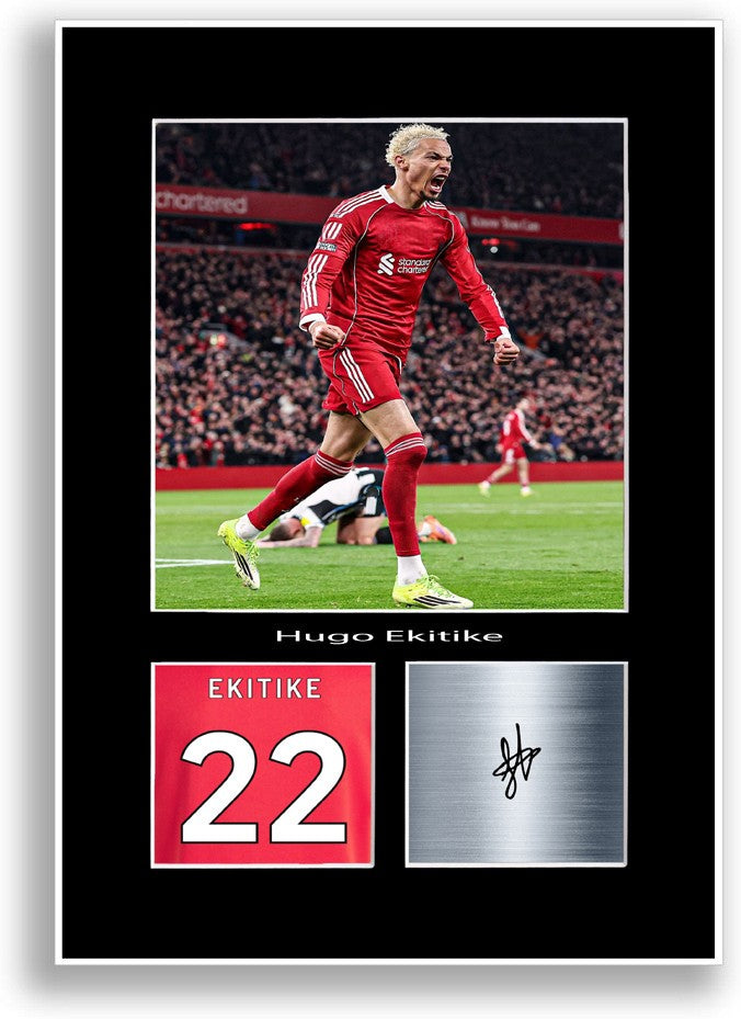 Hugo Etikite Football Player Poster Signed Print Photo A4 Wall Art Gift Idea