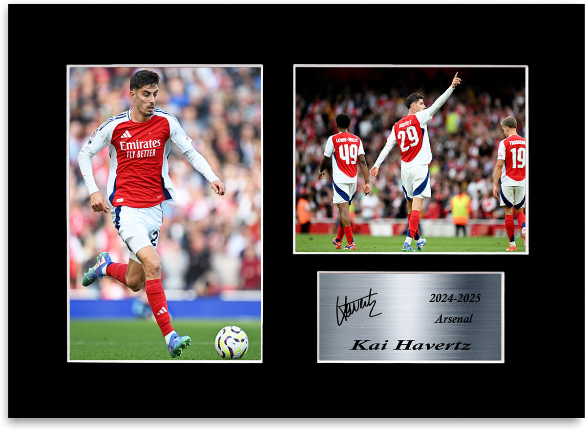Kai Havertz Arsenal Player Printed mounted display by LJW Prints