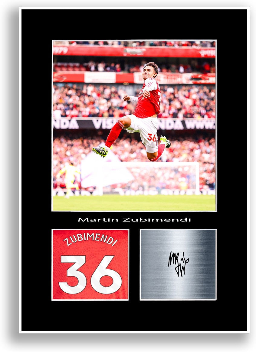 Martin Zubimendi Football Player Poster Signed Print Photo A4 Wall Art Gift Idea