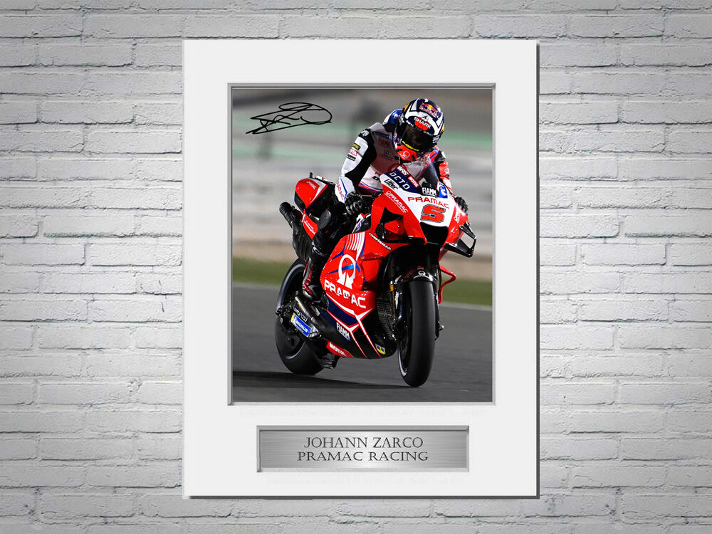 Johann Zarco A4 Printed Signed Autograph Photo Display Mount Gift