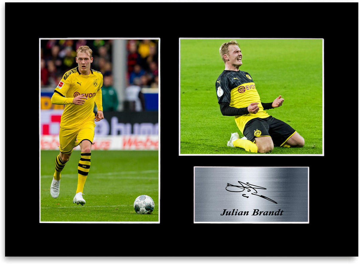 Julian Brandt Dortmund Football Player A4 Signed Photo Display Mount Poster Gift