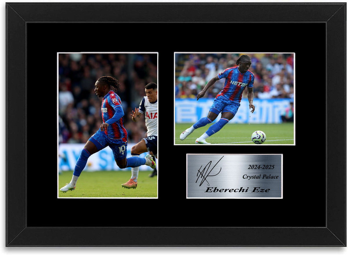 Eberechi Eze Crystal Palace Player framed print by LJW Prints