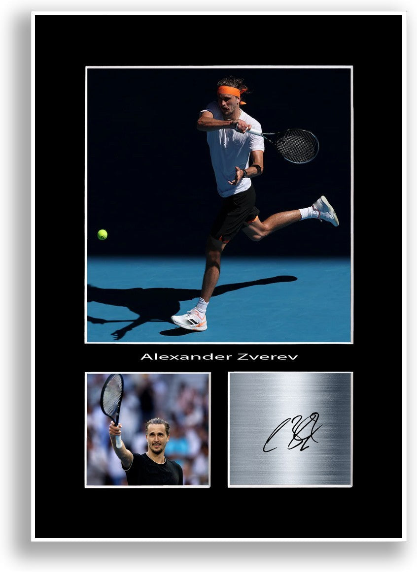 Alexander Zverev Tennis Champion 2026 Print Signed Photo Poster Print Wall Art