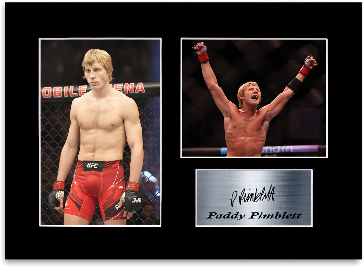 Paddy THE BADDY Pimblett MMA UFC Fighter Printed mounted display by LJW Prints