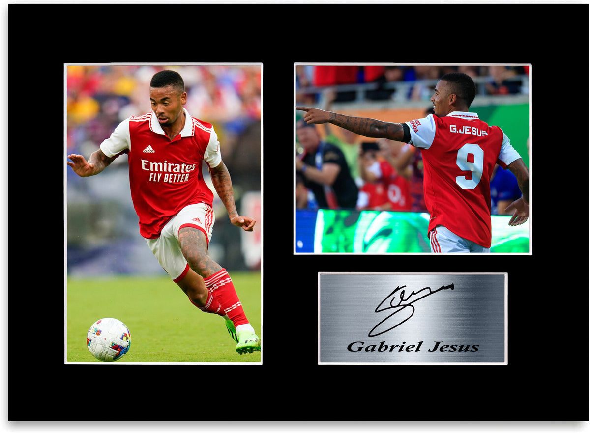 Gabriel Jesus Football Player framed print by LJW Prints
