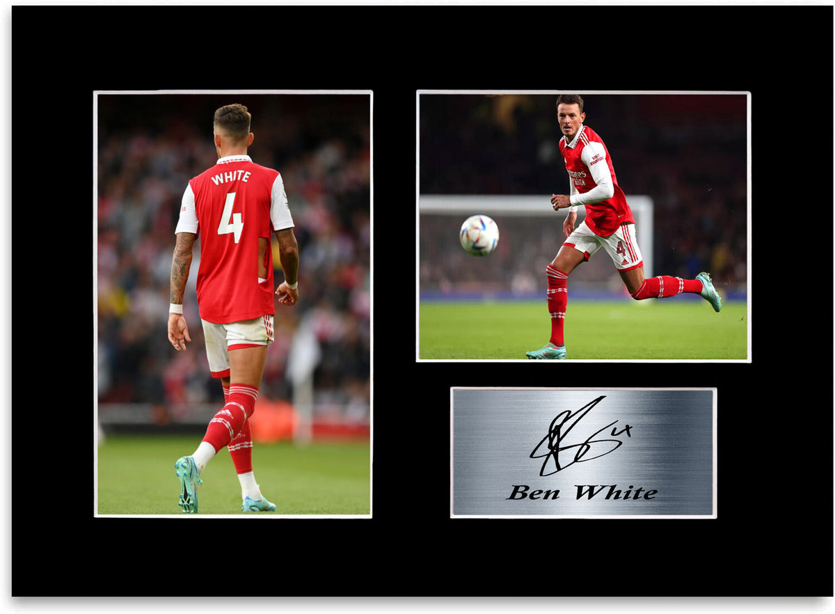 Ben White Football Player framed print by LJW Prints