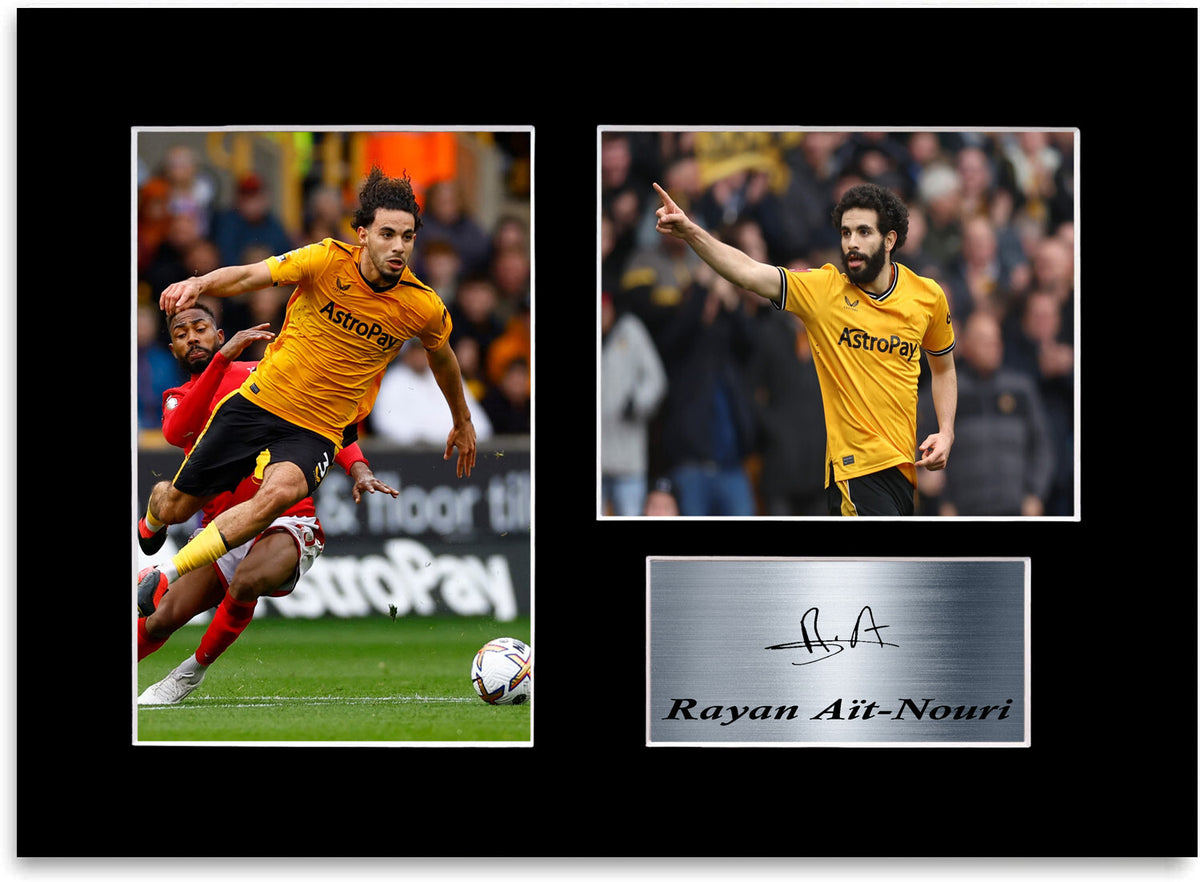 Rayan Ait Nouri Wolverhampton Player framed print by LJW Prints