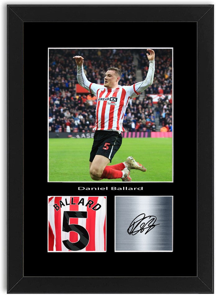 Daniel Ballard Football Player Poster Signed Print Photo A4 Wall Art Framed
