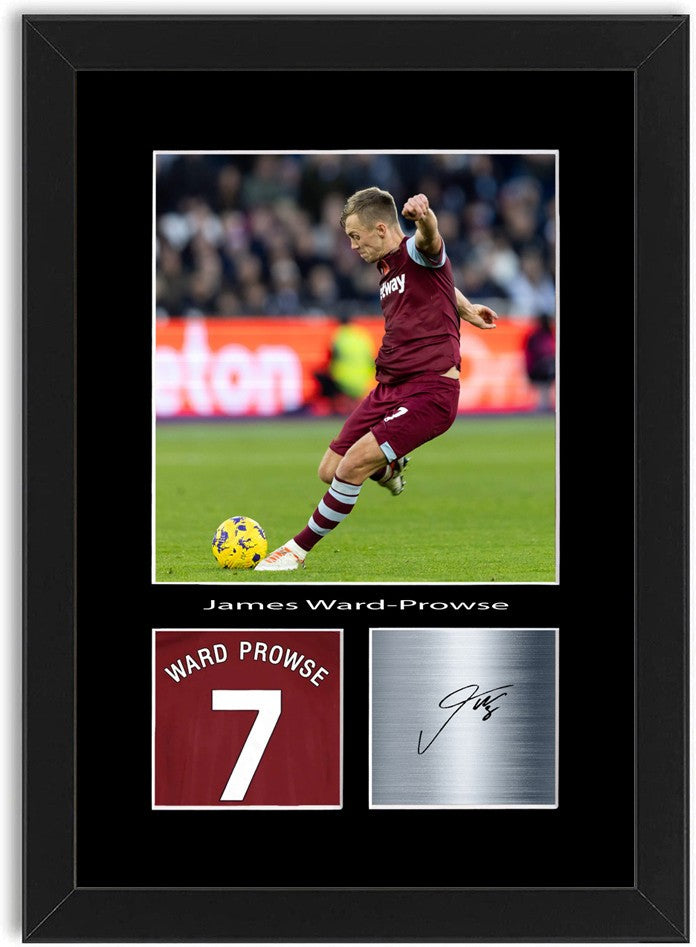 James Ward-Prowse Football Player Poster Signed Print Photo A4 Wall Art Framed