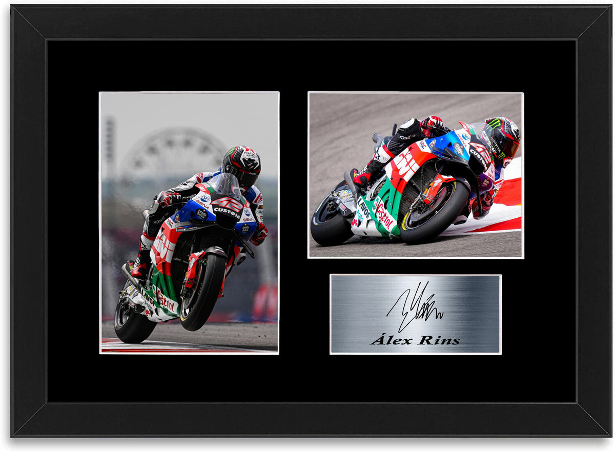 Alex Rins Motorcycle Racer Poster Signed Autograph Photo Display Mount A4