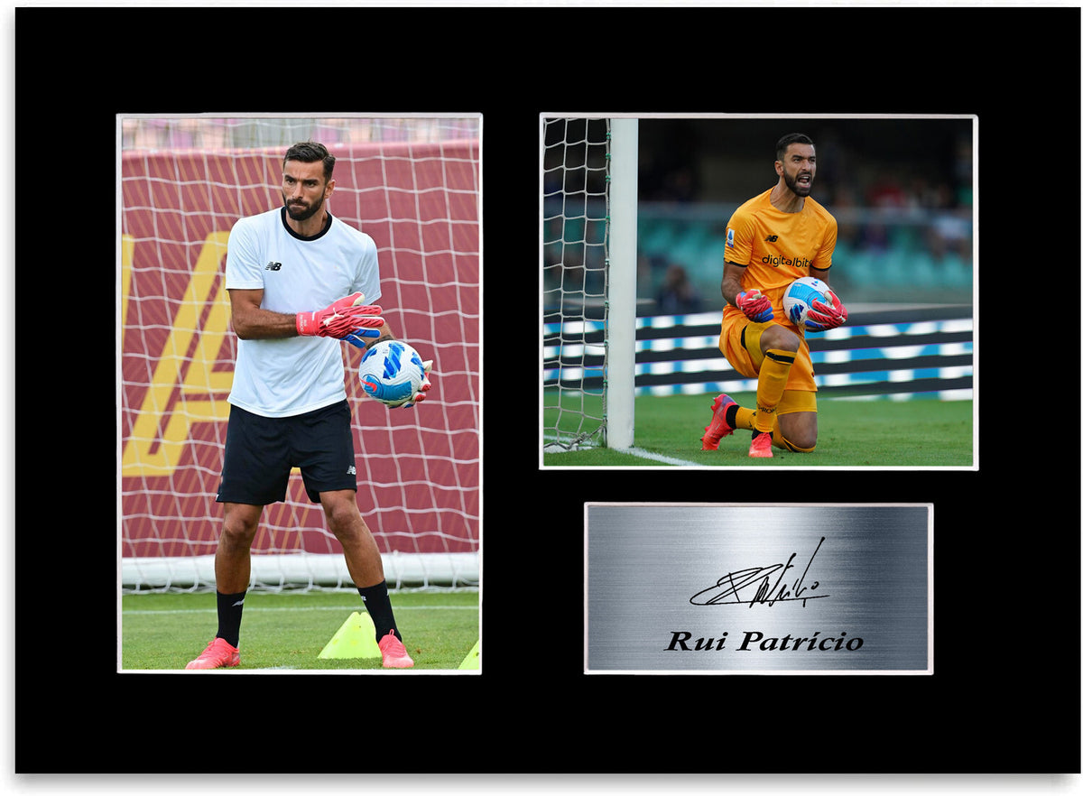 Rui Patricio Football Player Roma Printed mounted display by LJW Prints