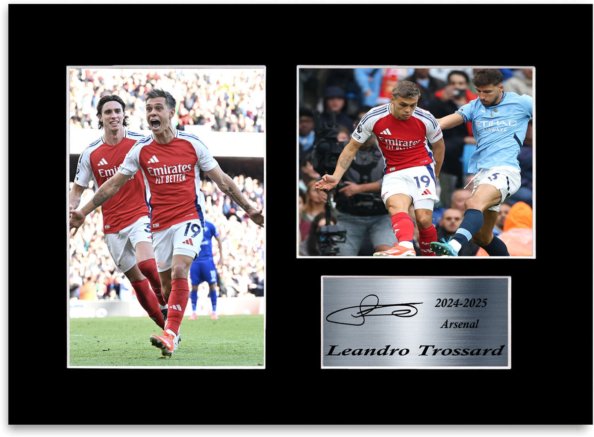 Leandro Trossard Arsenal Player Printed mounted display by LJW Prints