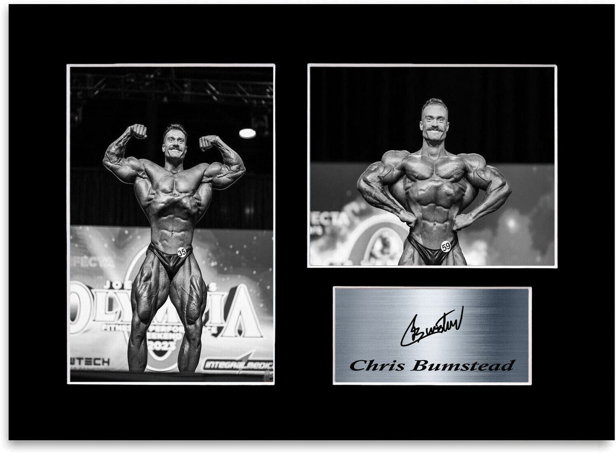 Chris Bumstead Bodybuilding Gym Motivational mounted display by LJW Prints