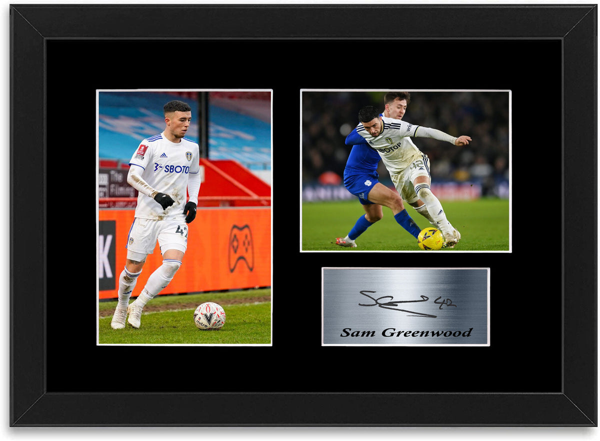 Sam Greenwood Leeds United Player framed print by LJW Prints