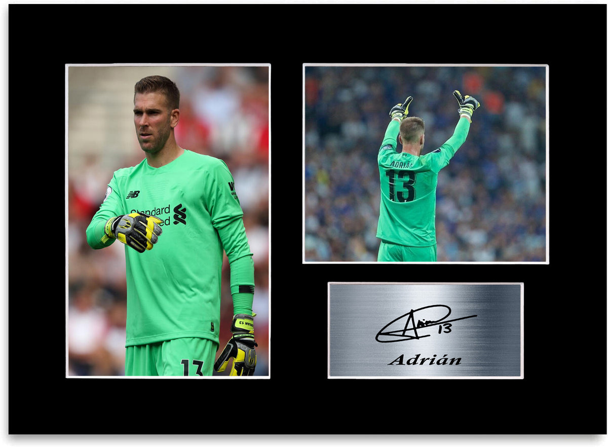 Adrian Liverpool Player Goalkeeper A4 Signed Autograph Photo Display Poster