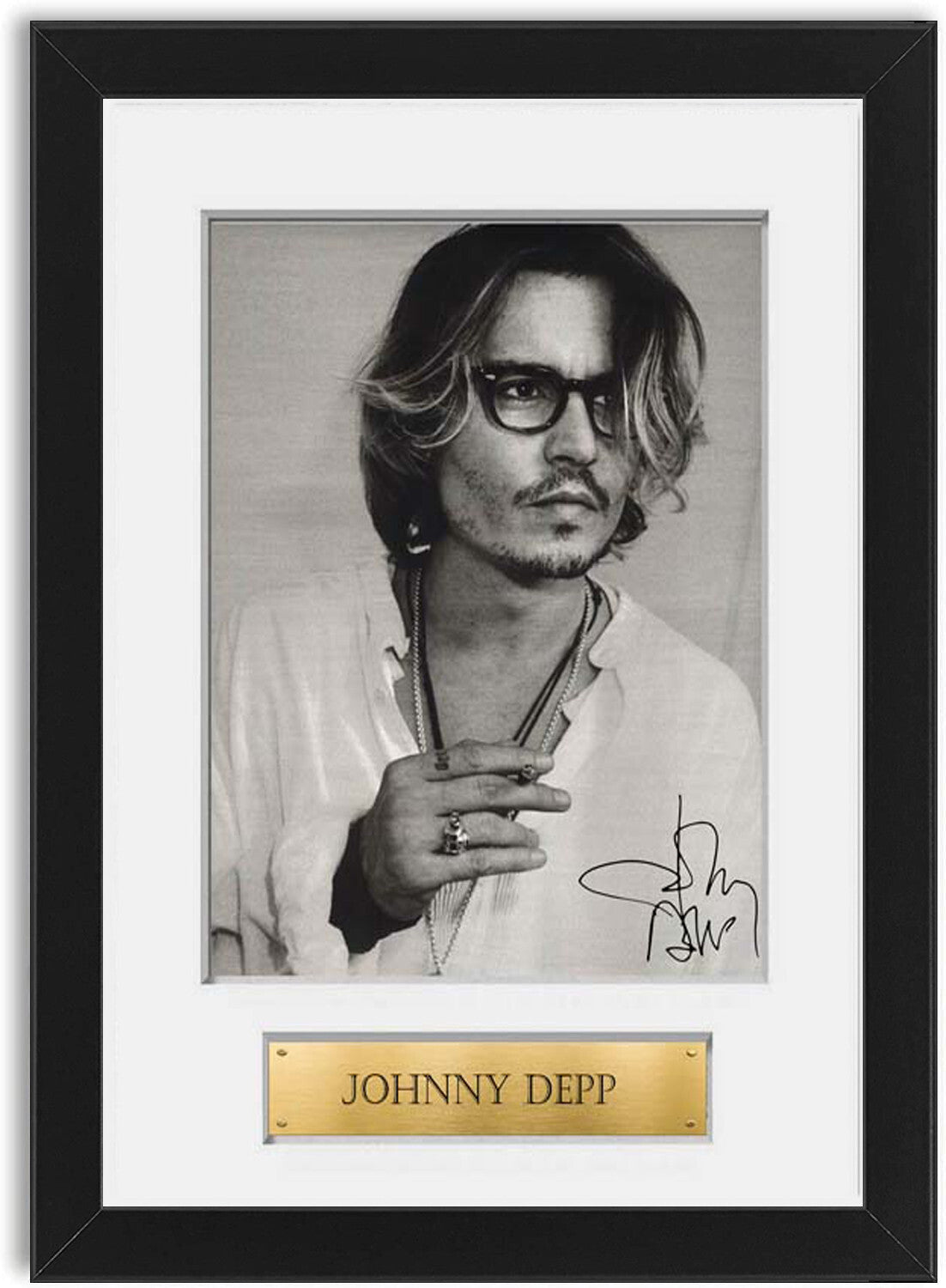 Johnny Depp framed print by LJW Prints