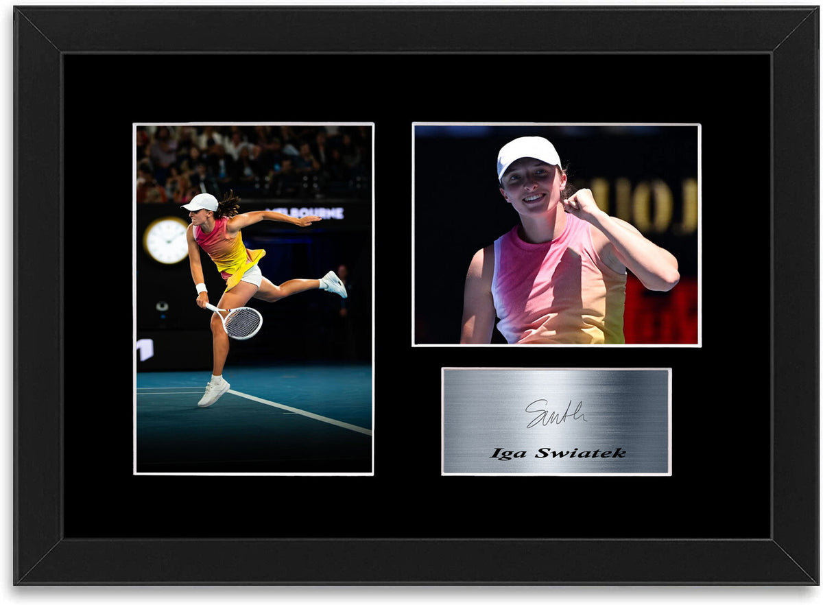 Iga Swiatek 2025 Tennis Player framed print by LJW Prints