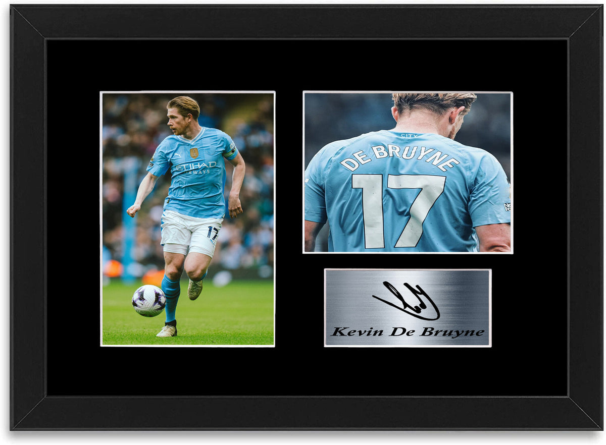 Kevin De Bruyne Man city Player framed print by LJW Prints