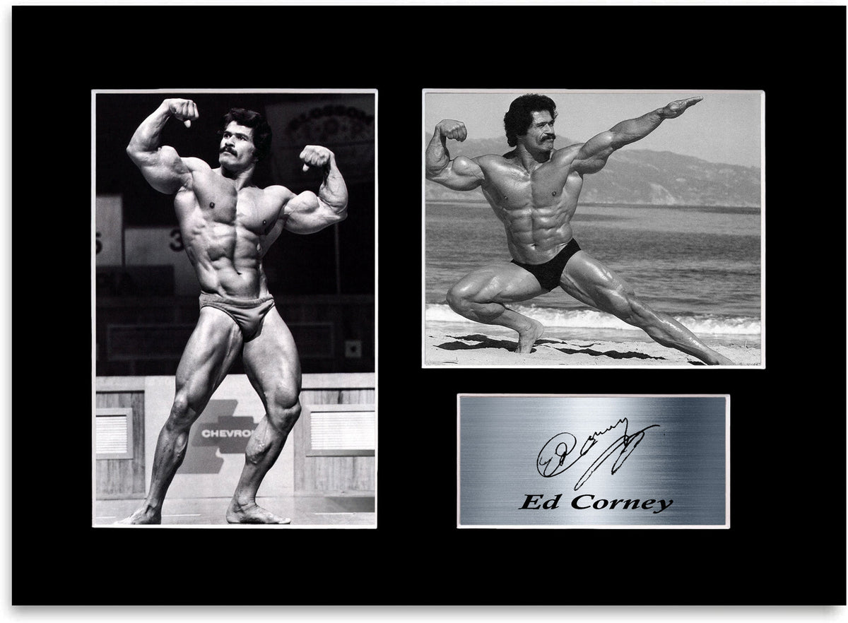 Ed Corney Bodybuilding Gym Motivational mounted display by LJW Prints