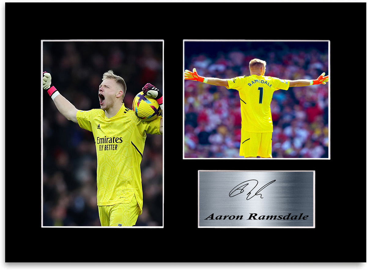 Aaron Ramsdale Football Player framed print by LJW Prints