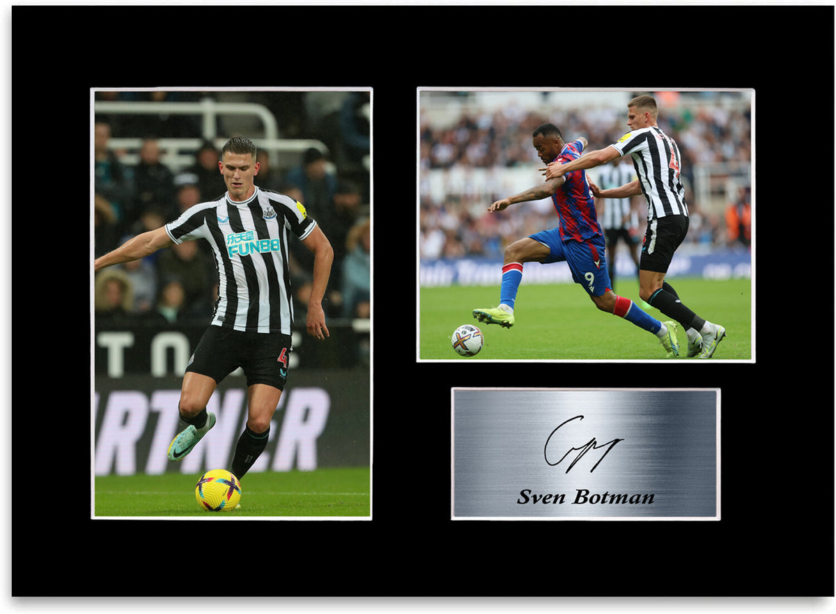 Sven Botman Newcastle Poster Printed Signed Autograph Photo Display Mount A4