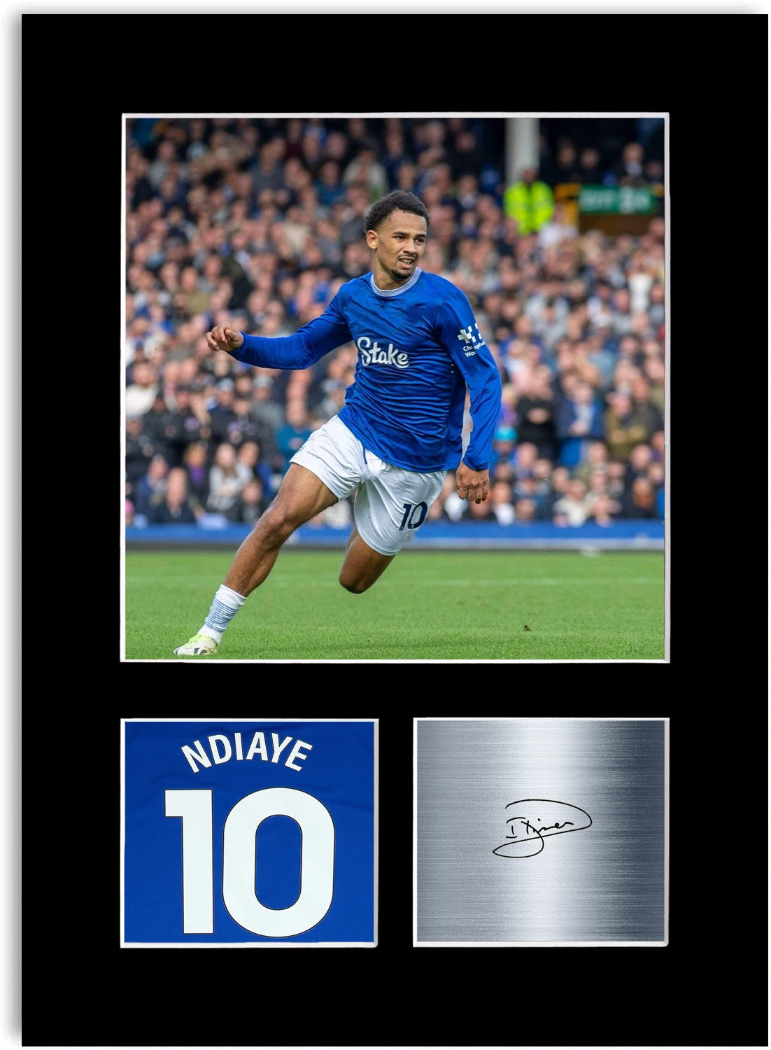 Iliman Ndiaye Football Player Poster Signed Photo Display Mount Print A4 Gift