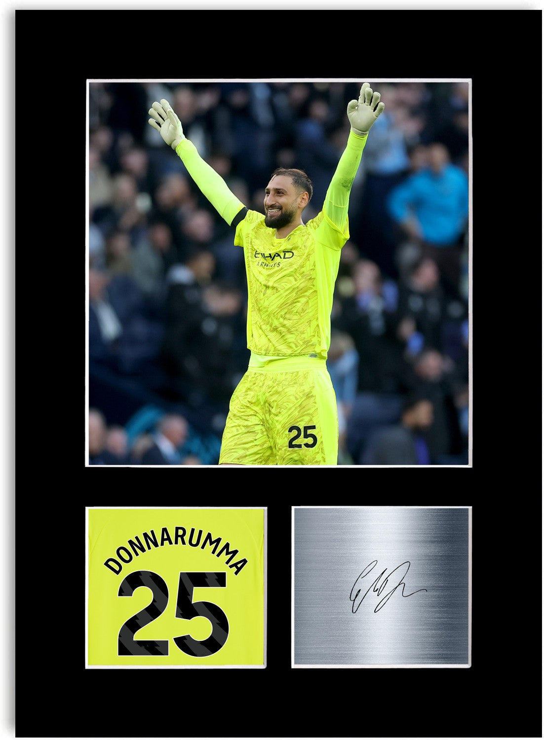 Gianluigi Donnarumma Football Player mounted display by LJW Prints