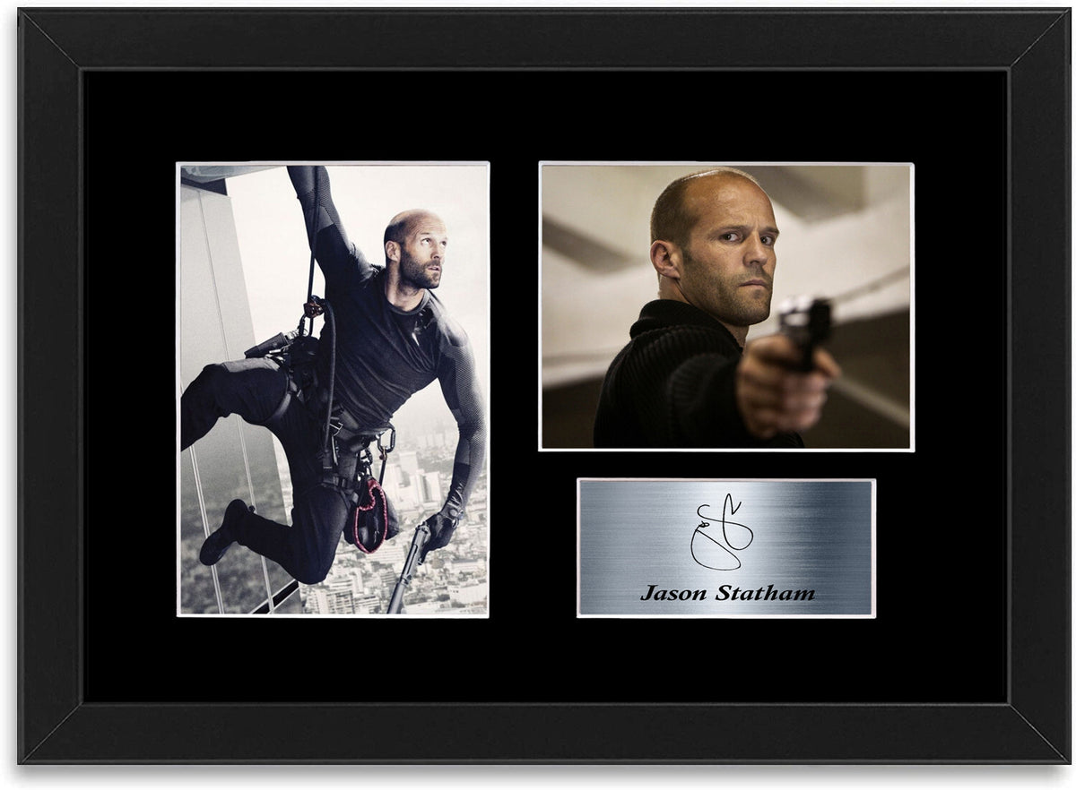 Jason Statham A4 Signed Autograph Photo Display Mount Poster Framed