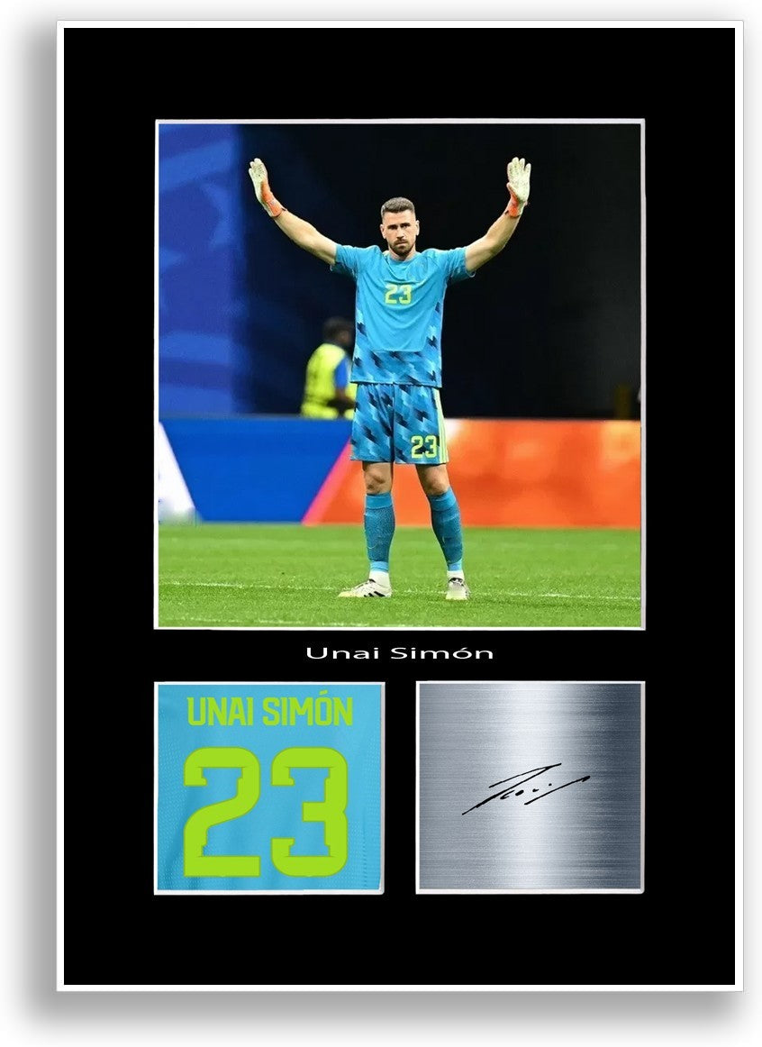 Unai Simon Spain 2026 Poster Signed Print Photo Wall Art Gift