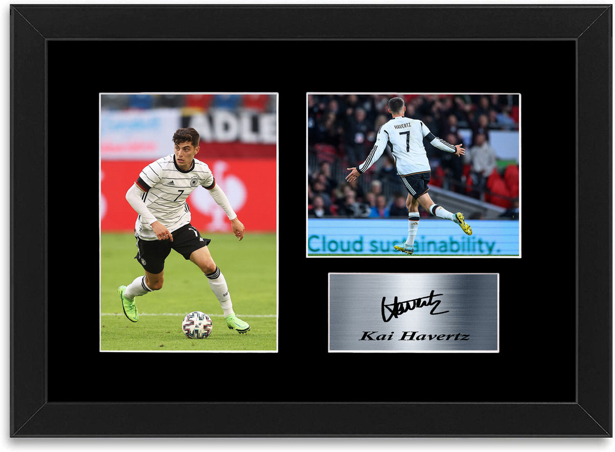 Kai Havertz Germany Football Player A4 Signed Photo Display Mount Poster Framed