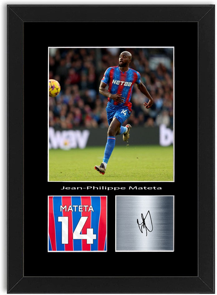 Jean-Philippe Mateta Football Player Poster Signed Print Photo Wall Art Framed