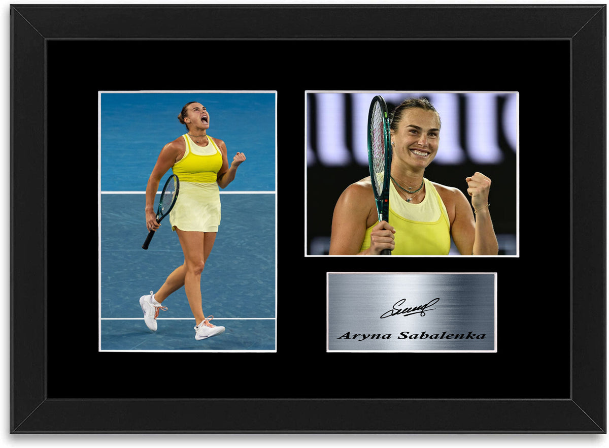 Aryna Sabalenka Tennis Player 2025 framed print by LJW Prints