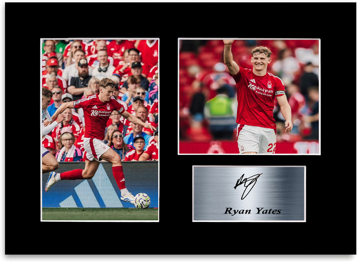 Ryan Yates Nottingham Forest Player framed print by LJW Prints