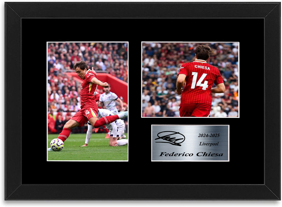 Federico Chiesa Liverpool Player framed print by LJW Prints