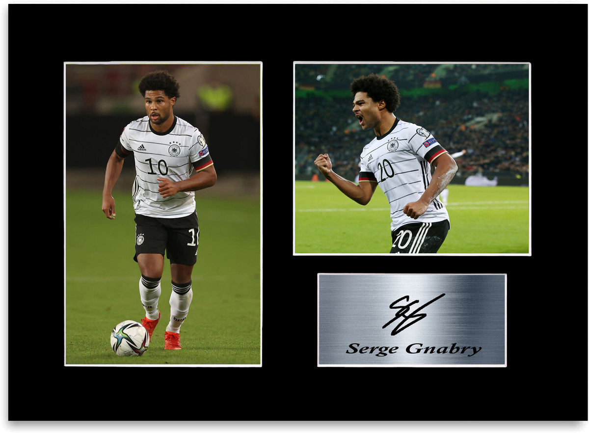 Serge Gnabry Germany Football Player A4 Signed Photo Display Mount Poster Gift