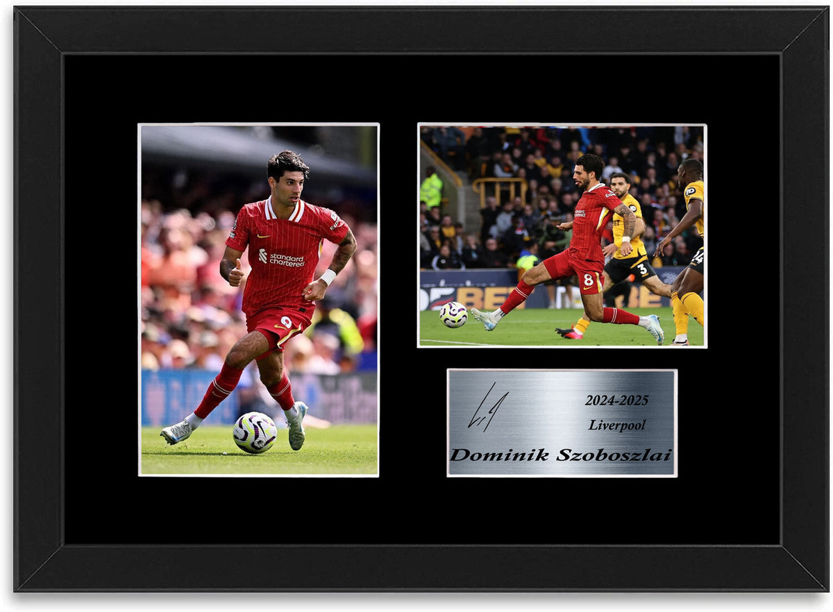 Dominik Szoboszlai Liverpool Player framed print by LJW Prints