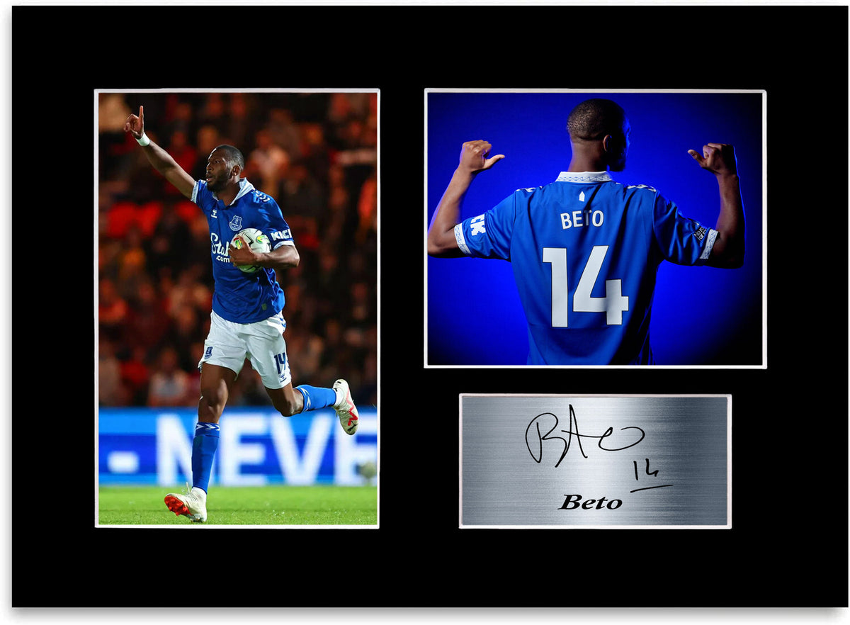 Beto Everton Player framed print by LJW Prints