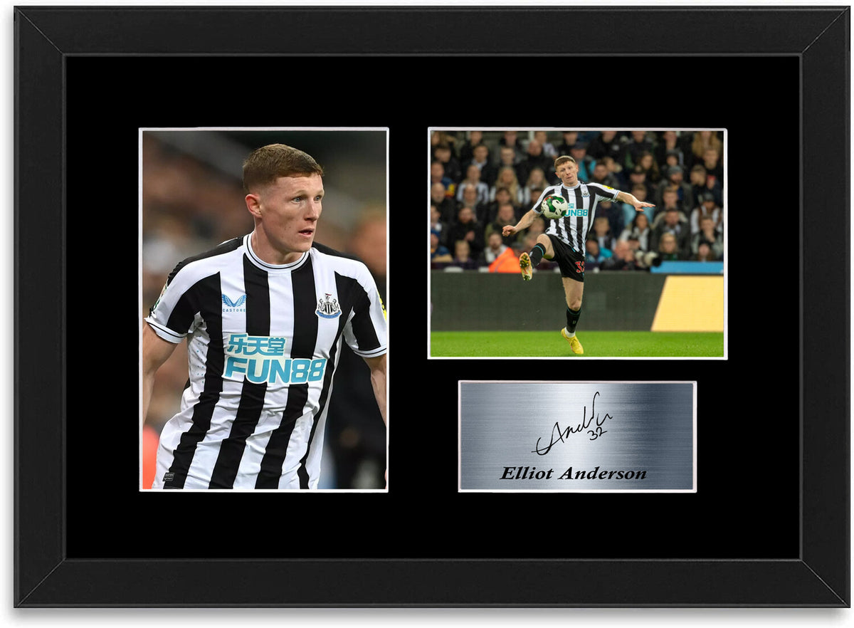 Elliot Anderson Newcastle Poster Printed Signed Autograph Photo Display Mount A4