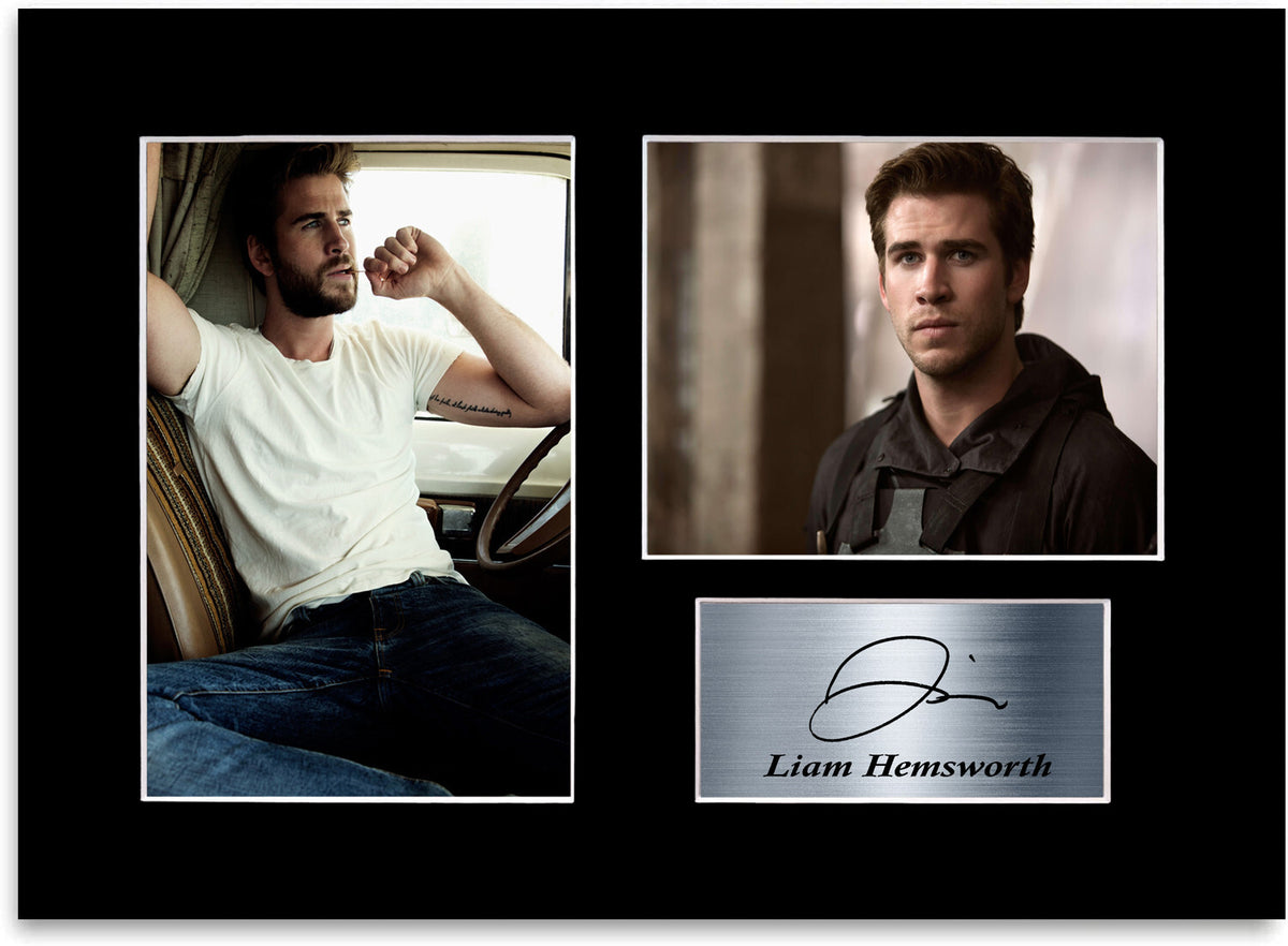 Liam Hemsworth Printed Signed Autograph Photo Display Mount Gift Poster A4