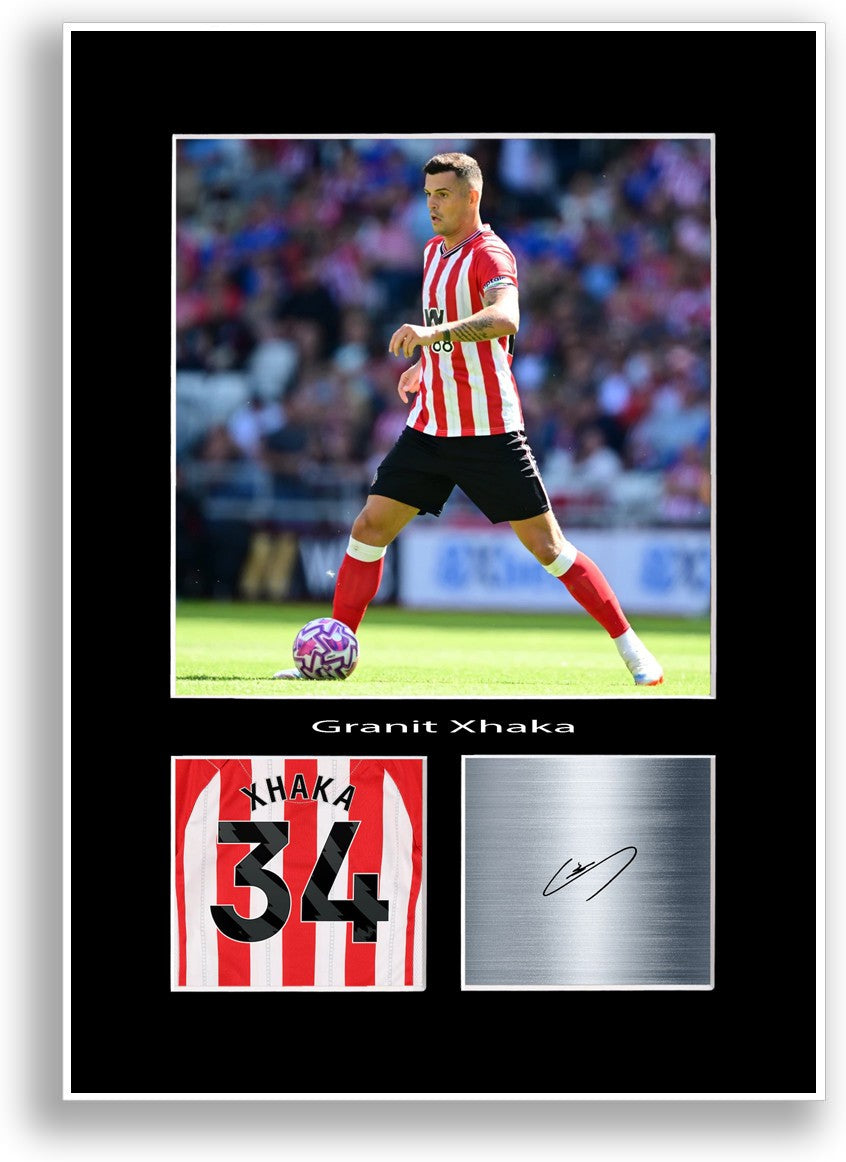 Granit Xhaka Football Player unframed poster by LJW Prints