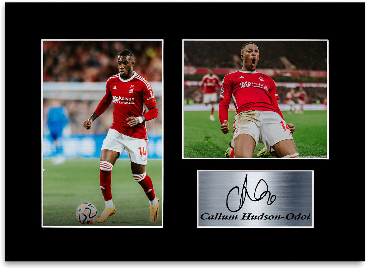 Callum Hudson Odoi Nottingham Forest Player framed print by LJW Prints