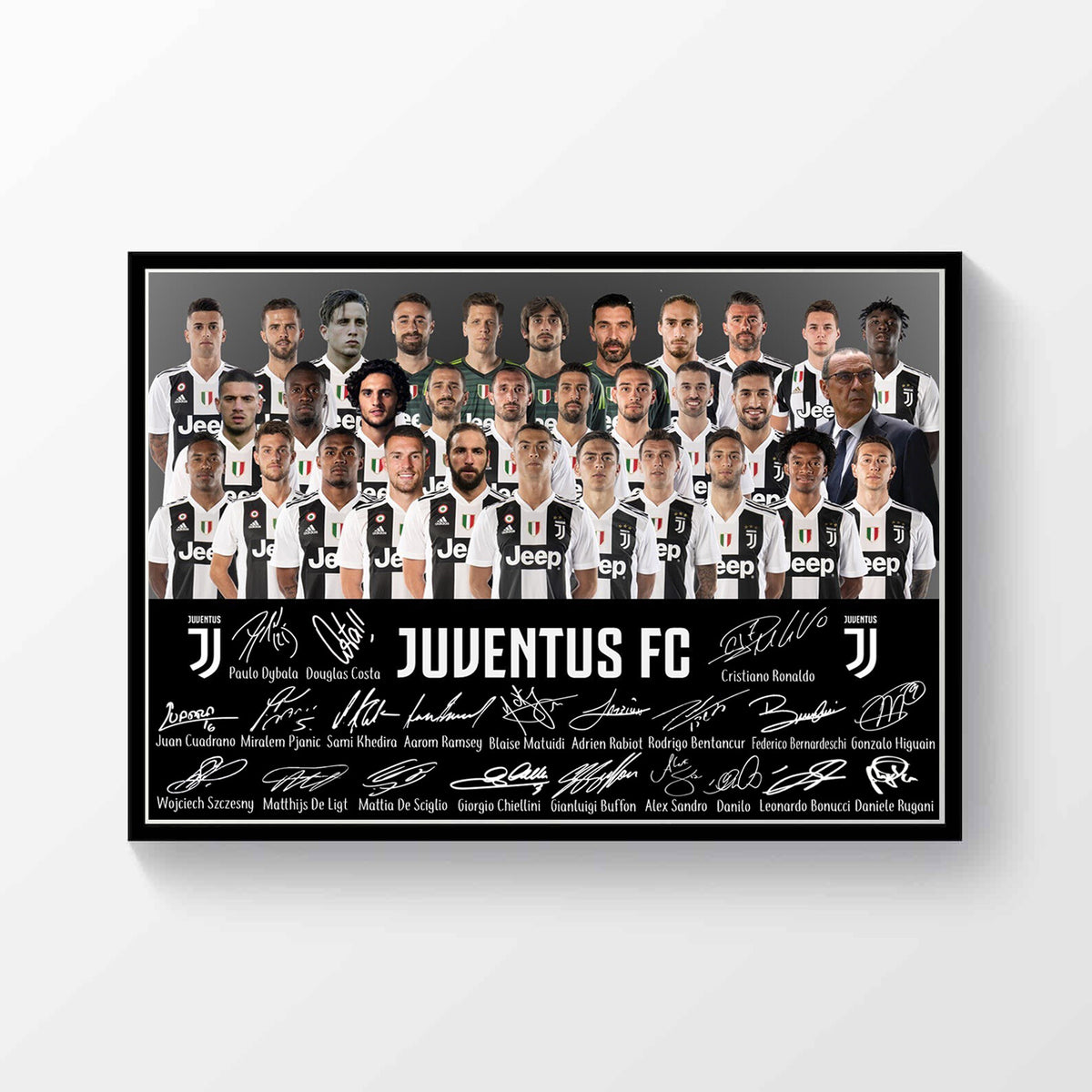 Juventus FC 2019-2020 Printed Signed Poster A4