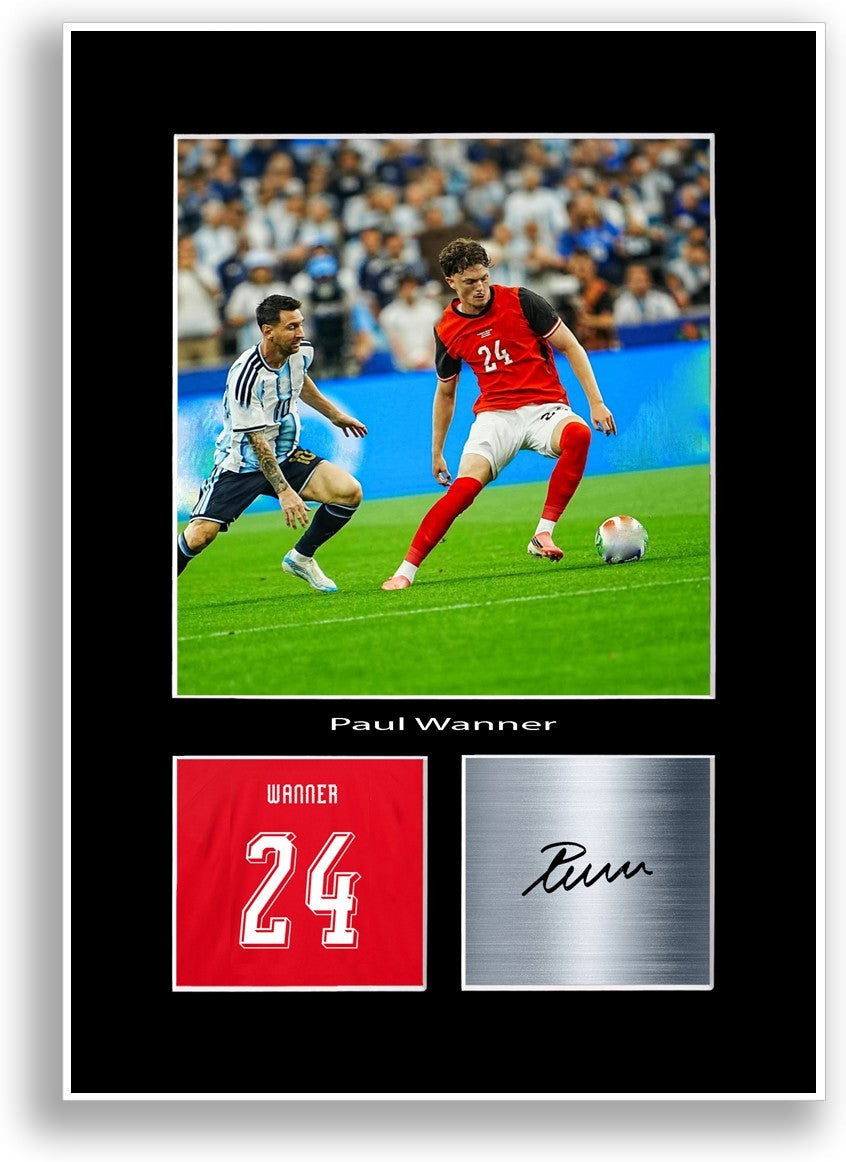 Paul Wanner Austria Football 2026 Poster Signed Print Wall Art