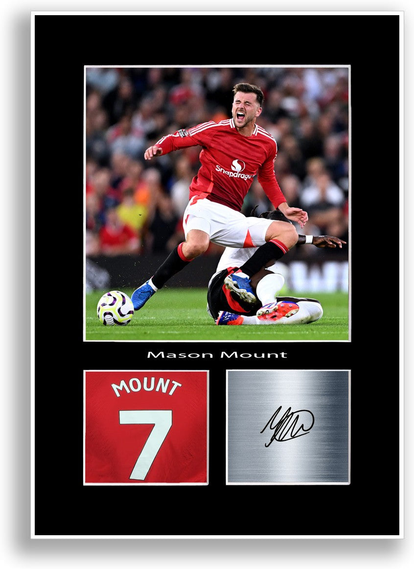 Mason Mount Football Player Poster Signed Print Photo A4 Wall Art Gift Idea