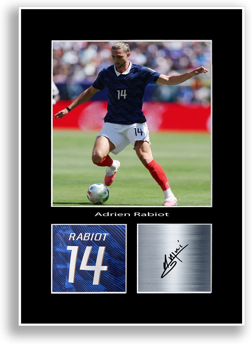 Adrien Rabiot France 2026 Poster Signed Print Photo Wall Art Gift